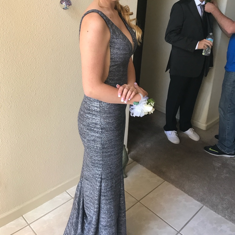 Silver Prom Dress